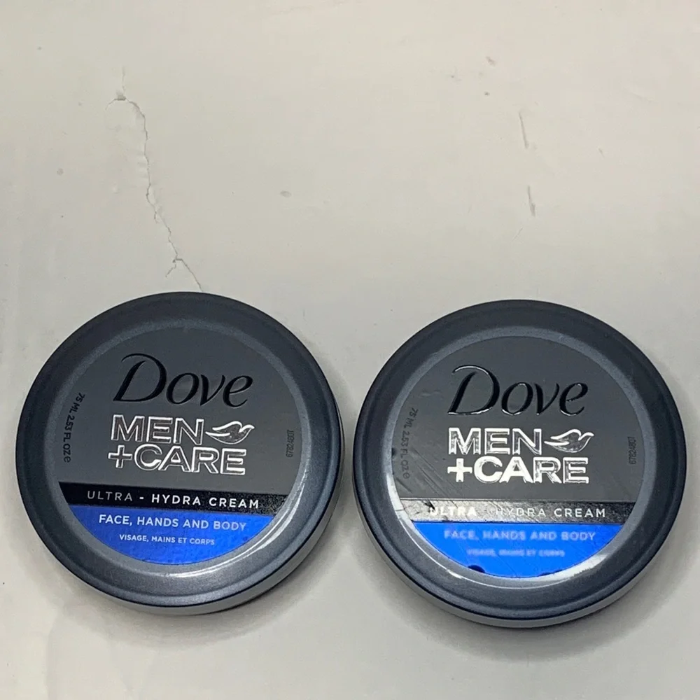 Dove Men+Care Ultra Hydra Cream Face Hands Body 2-2.5 oz New